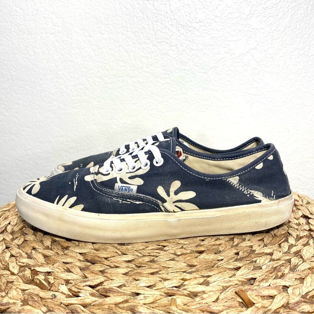 Vans Canvas Palm Leaf Blue Leaf View 3